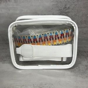 Clear Bag Stadium Approved Concert Bag Crossbody Purse - 3 straps!